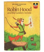 VINTAGE 1978 Disney Robin Hood and the Golden Arrow Hardcover Book  - £11.82 GBP