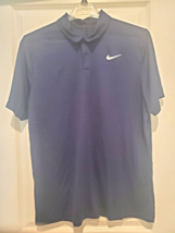 Nike Golf Polo Dri Fit Standard Fit Navy Blue Athletic Shirt Mens Size XL - £21.39 GBP