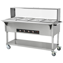 VEVOR 4-Pan Commercial Food Warmer, 4 x 20.6 QT Electric Steam Table, 2000W - €927,42 EUR