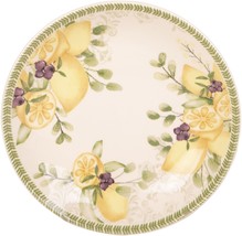 9.5 Inch Lemons With Green Rim Pasta Bowl Set of 6 Made In Portugal - $79.15
