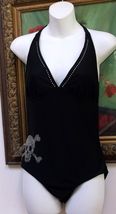 NWOT - OLD NAVY Black With Silver Grommets Design WOMEN&#39;S Swimsuit  - Si... - $22.99