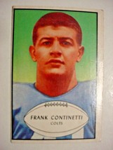 1953 Bowman #44 Frank Continetti-Short Print-vg+-Baltimore Colts - £16.98 GBP
