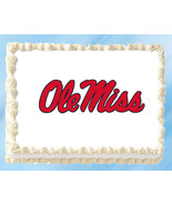 Ole Miss Rebels Edible Image Topper Cupcake Cake Frosting 1/4 Sheet 8.5 ... - $16.12 CAD