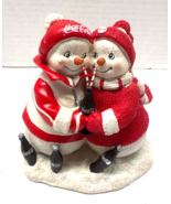 Hamilton Collection Coke Makes Sharing Sweeter Love Coca-Cola Snowman Fi... - $39.60