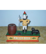 Vintage Trick Dog Cast Iron Mechanical Bank - £39.86 GBP