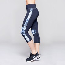 NWT Womens New Crop Palm Alala Leggings Black Gray White L Run Yoga Pilates Shad - £108.88 GBP