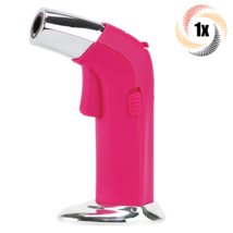1x Torch Whip-It! Edge Pink Butane Lightweight Torch | Adjustable Flame - £32.62 GBP