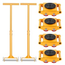 VEVOR Machine Skate 13228 lbs 6T Machinery Skate Dolly with Handle 360 R... - €297,13 EUR