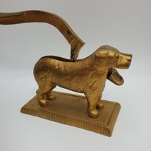 Antique Old Cast Iron Nut Cracker Dog Golden Retriever Lab Heavy Gold VNTG - £117.89 GBP