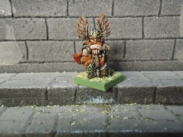 dwarf lord with winged helmet and axe metal warhammer fantasy - $37.68