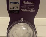 2 Philips Avent Natural Response Flow 4 Nipples 3 Month - $8.15