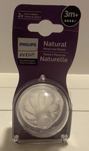 2 Philips Avent Natural Response Flow 4 Nipples 3 Month - £6.40 GBP