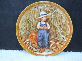 1986 Edwin Knowles Limited Edition &quot;Thanksgiving&quot; 8.5&quot; Collectible Plate #3627 - £7.82 GBP