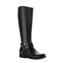 Style Co Womens 6.5 M Black Faux Leather Marliee Knee High Riding Boots ... - $29.39