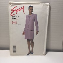 Easy Stitch &#39;n Save 9442 Size 8-14 Misses&#39; Lined Jacket and Dress - £10.27 GBP