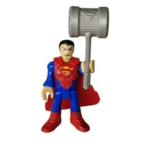 Imaginext Superman Action Figure with Hammer Accessory THICK S on Chest ... - £11.94 GBP