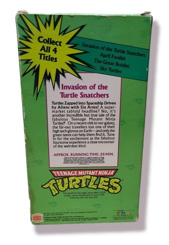 TMNT -Invasion Of The Turtle Snatchers VHS - Burger King Kids Club Rare Item image 3
