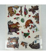 Vintage Current Christmas Stickers 1 Sheet Holiday Bears Critters Birds ... - $5.45 CAD