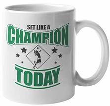 Set Like A Champion Today. Volleyball Sports Coffee &amp; Tea Mug For Athlet... - £15.95 GBP+