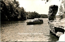 Vtg RPPC The Wisconsin Boat at Chimney Rock Wisconsin Dells - £9.36 GBP