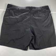 Roundtree Yorke Shorts Mens 48 Black Khaki Chino Casual Outdoors Pleated - $22.75