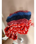 10  Vintage Hand Crochet Yarn Doilies/Pot Holders/Placemats - $25.60 CAD