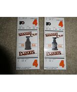 Lot of 2 Vintage 1984 Philadelphia Flyers Playoffs Game 4 Ticket Stubs - $399.53 MXN