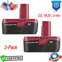 2X For Craftsman C3 19.2V Xcp 4.0Ah Lithium Diehard Battery 35706 Pp2025 Pp2011 - $66.99