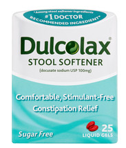 DulcoLax Stool Softener, Liquid Gels (25 Ct), Gentle Relief - £7.46 GBP