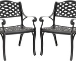 Nuu Garden Patio Dining Chairs Set Of 2, Aluminum Outdoor Indoor Patio, ... - £234.14 GBP