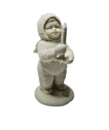 Dept 56 Snowbabies Just One Little Candle Figurine White Bisque Retired ... - $24.70