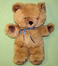 VINTAGE 1991 TEDDY BEAR Plush TAC TAN BROWN Made in KOREA Stuffed Animal... - £14.86 GBP