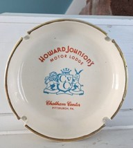 Vintage Howard Johnson&#39;s Porcelain/Ceramic 5&quot; Ashtray, Chatham Center Pittsburgh - £82.26 GBP