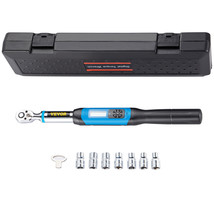 VEVOR 3/8&quot; Digital Torque Wrench 1.1-22.12 ft-lbs Adjustable 7 Socket w/ Case - £108.70 GBP