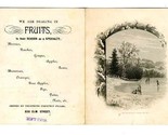 1884 Candy Fruit Syrup Soda Water &amp; Fruit Ad Card Elm Street Dallas Texas  - $39.70