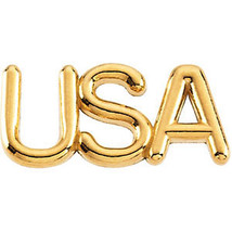 14K Gold USA Lapel Pin in choice of 14K Yellow or White Gold - $215.99