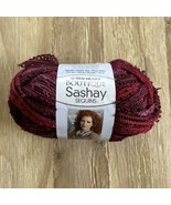Red Heart Boutique Sashay Ruffle Yarn Sequin Cabernet Red 3.5 oz Ball - £9.41 GBP