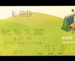 Vintage Paper 2001 Concert Ticket Stub Al Green Ann Arbor Summer Festival - $19.79