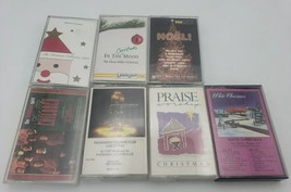 Christian Religious Christmas Cassette Lot of 7 with Cases 80s 90s Noel Holidays - £11.19 GBP