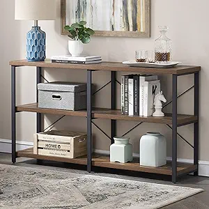 Rustic Entryway Tables, Industrial Console Table For Living Room, 3-Tier... - $259.99