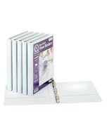 TOPS Non-Stick View Binder, 1/2&quot;, Round Ring, White, 6 ct, Free shipping... - £20.23 GBP