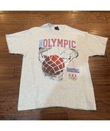 United States National Basketball Team Mens Olympic T-Shirt Gray Heather... - $34.64
