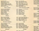 Hotel Bamer Dinner Menu Mexico City Mexico 1954 - $17.82