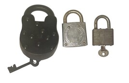 Lot Vintage Keys & Padlocks Mixed Metal Key Rings Antique Skeleton Key Set 4lbs image 4