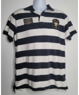 Polo Ralph Lauren Mens XL Scull Captain&#39;s Championship Rowing Crest Stri... - £35.95 GBP