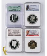 2001-S S50¢ PF70UCAM 1964 50¢ PR69DCAM 2014-S $1 PF70UCAM 2014-S S50¢ PF... - $366.17
