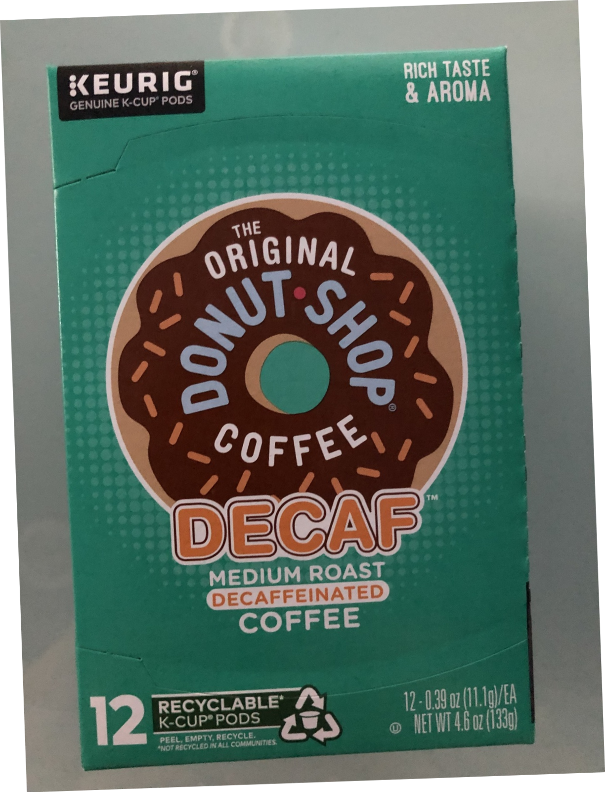 ORIGINAL DONUT SHOP DECAF SINGLE SERVE KCUPS 12CT - $14.99