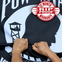 Anley Rip-Proof Double Sided 3-Ply Pow Mia Flag 3x5 Ft You are Not Forgotten - £17.09 GBP