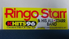KHITS 96 Ringo Starr All-Starr Band Bumper Sticker Riverport Amphitheatre - £1.03 GBP