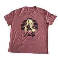 Women&#39;s 2XL Pink Dolly Graphic T-shirt  Nashville Country Western Casual Band T - $15.29